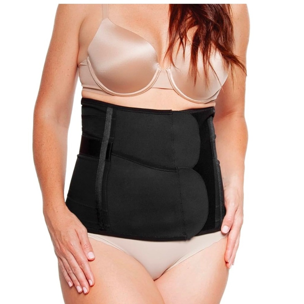 Belly Bandit Luxe Postpartum Belly Wrap - Black Medium